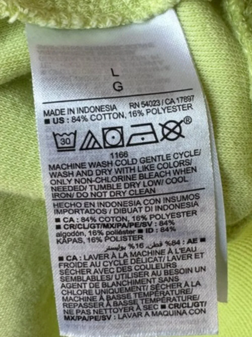 Lime Green Terrycloth Sweatshirt for Beach and Pool